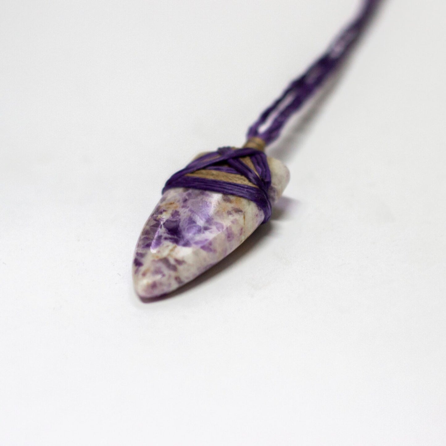 Purple Jade Toki Necklace - Aquarius Stones