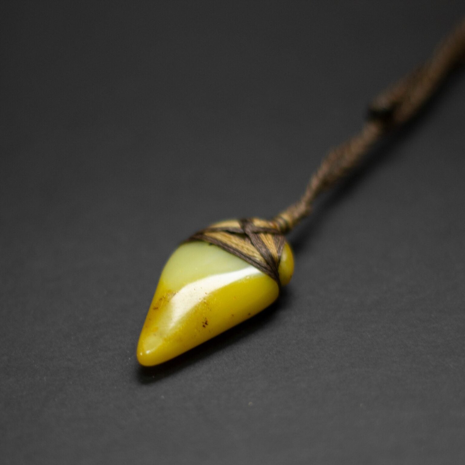 Amber Toki Necklace - Aquarius Stones