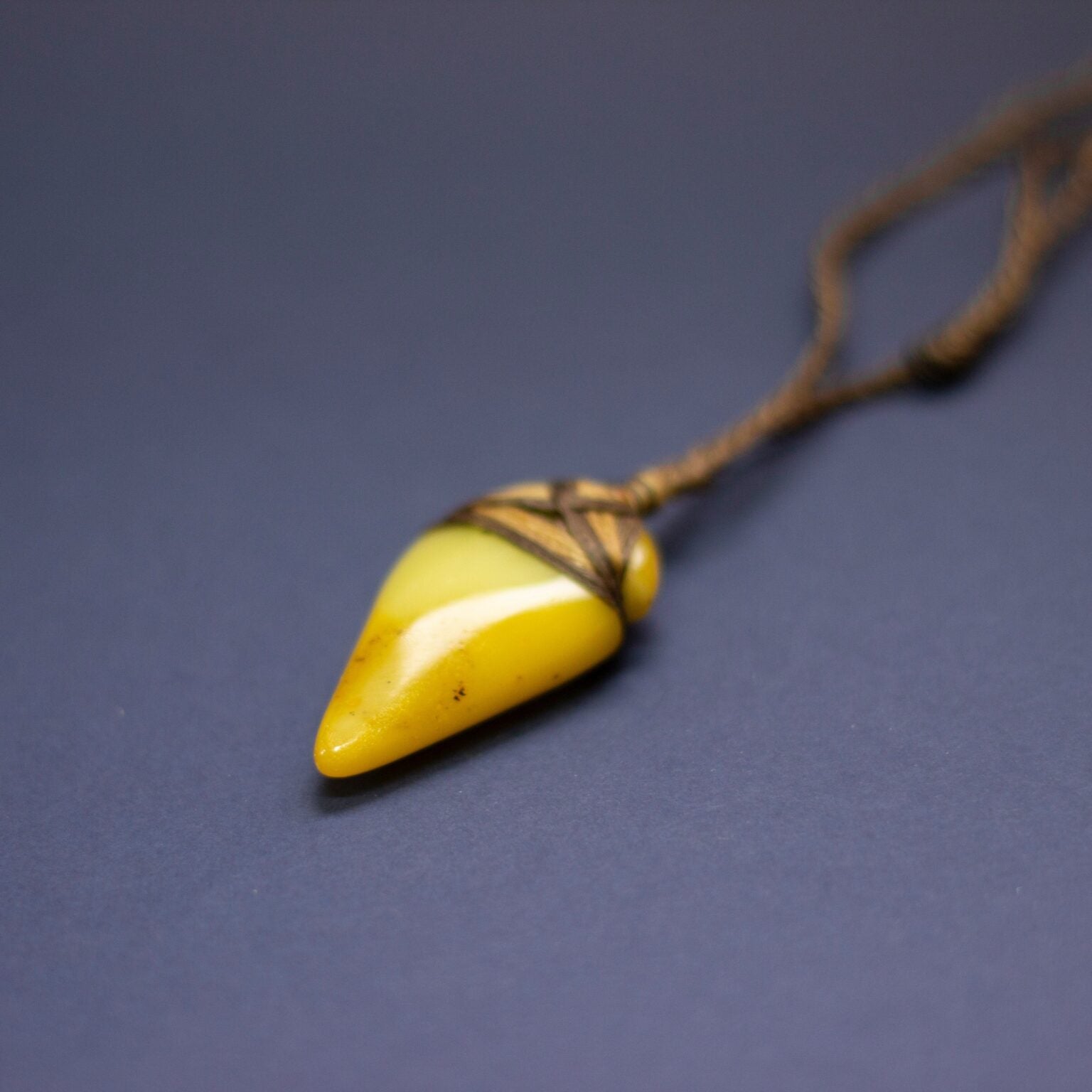 Amber Toki Necklace - Aquarius Stones