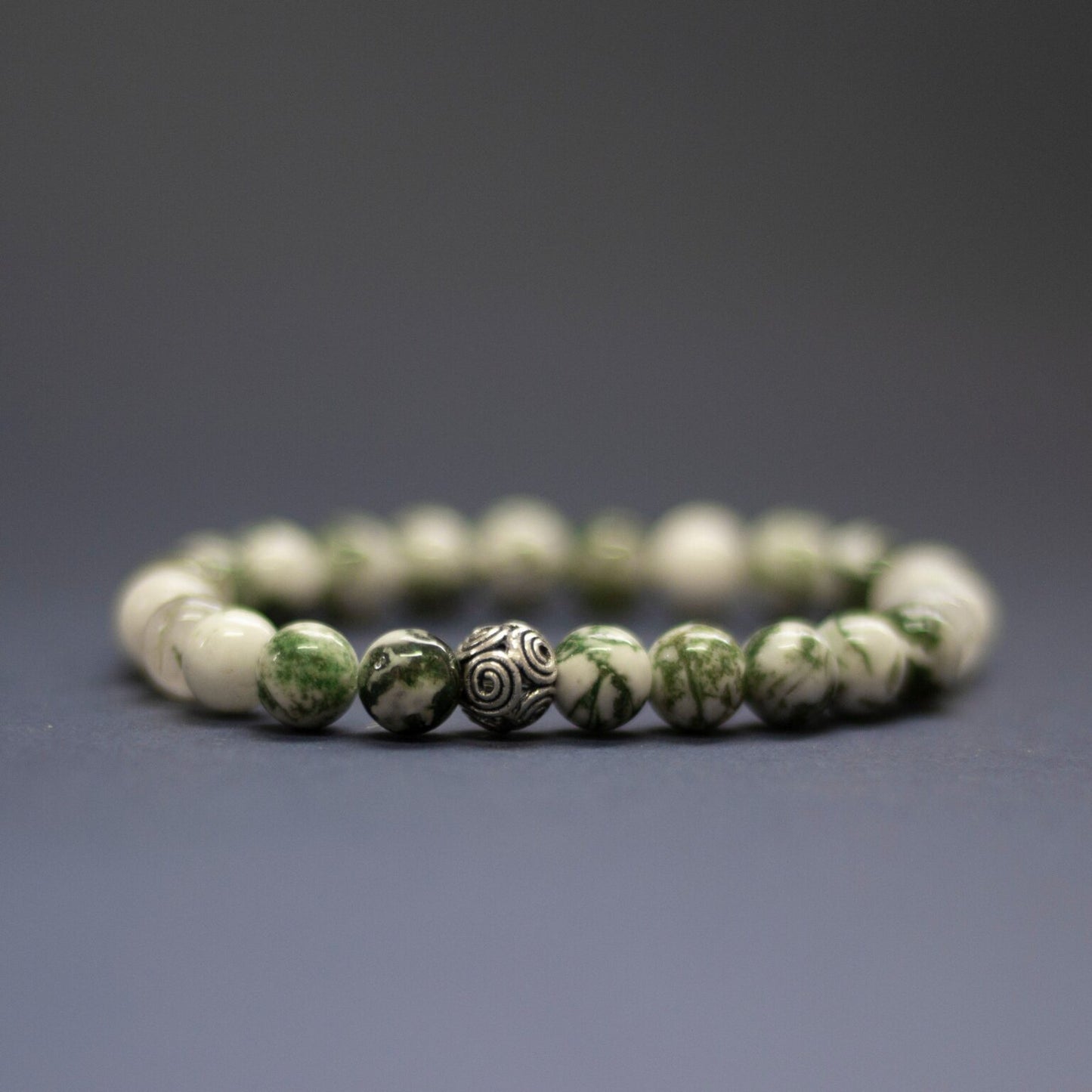 Tree Agate Bracelet – 8mm - Aquarius Stones