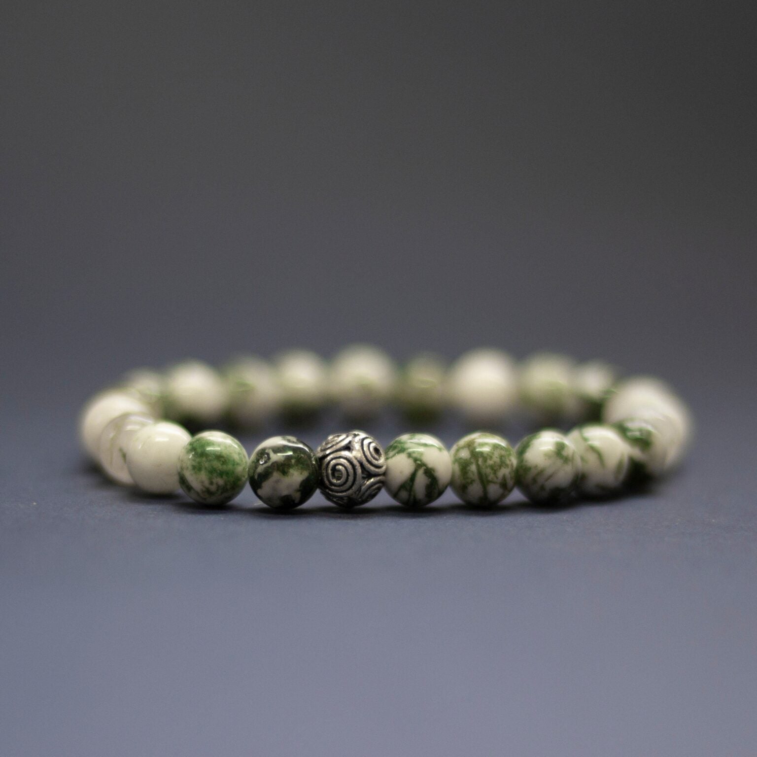 Tree Agate Bracelet – 8mm - Aquarius Stones