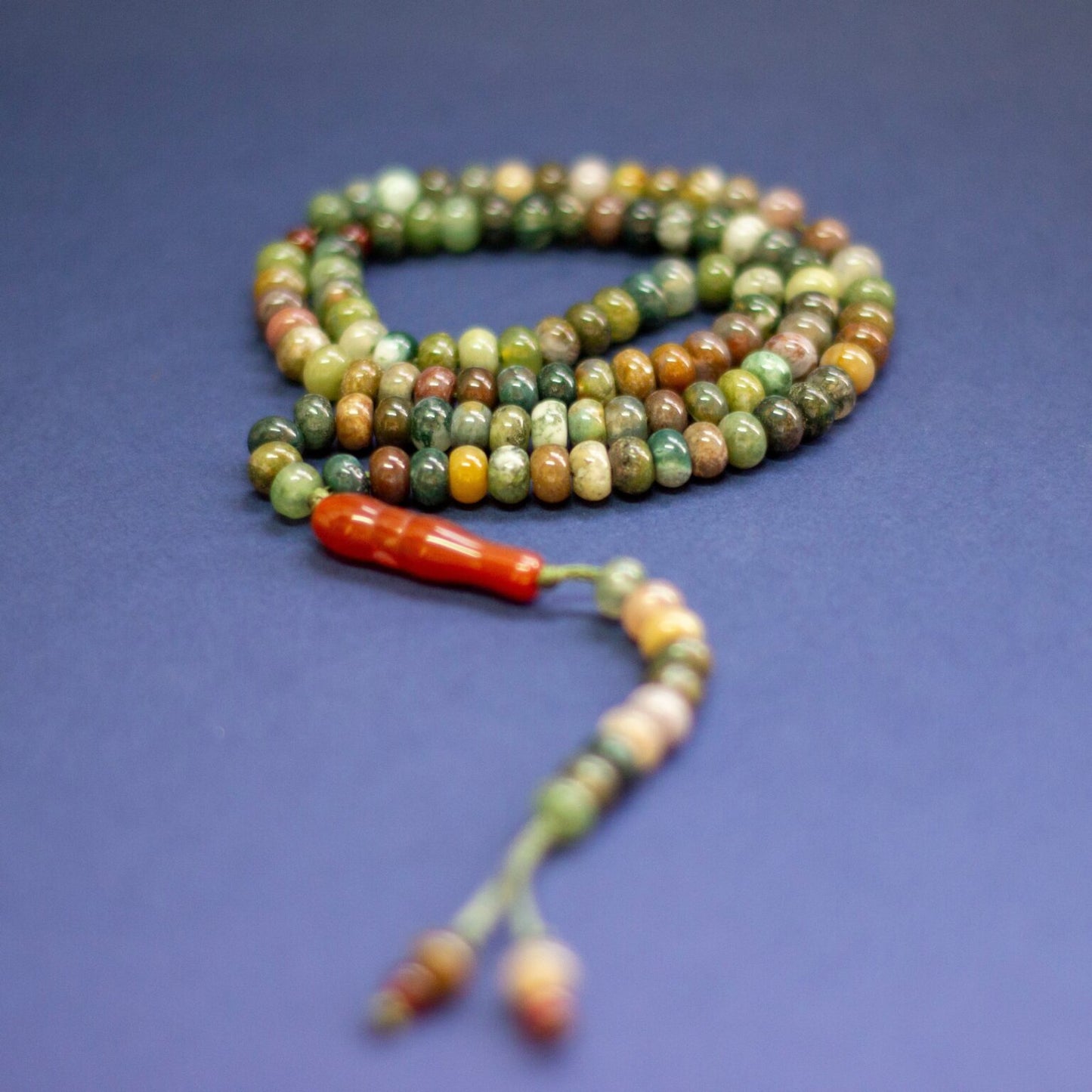 Moss Agate Rosary 6mm (100 Beads) - Aquarius Stones