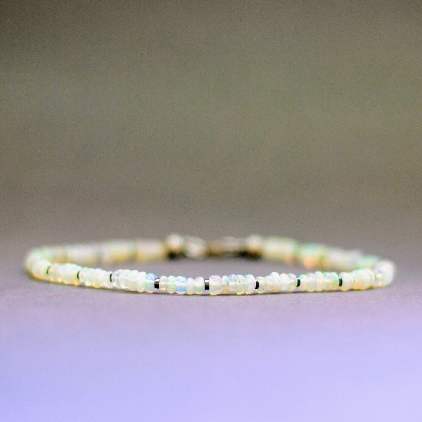 Opal Bracelet 4mm – Pulse Collection - Aquarius Stones