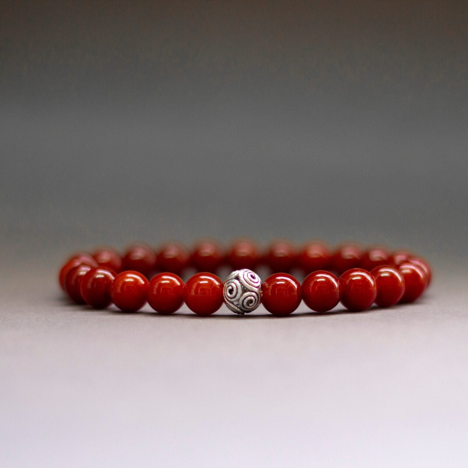 Carnelian Bracelet – 8mm (opaque) - Aquarius Stones