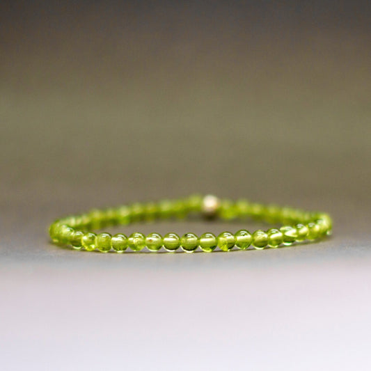 Peridot Bracelet β 4mm - Aquarius Stones
