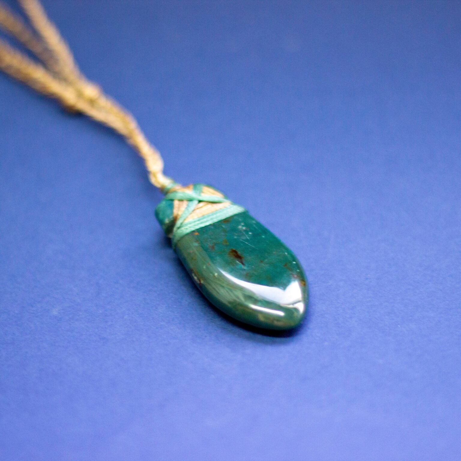 Moss Agate Toki Necklace - Aquarius Stones