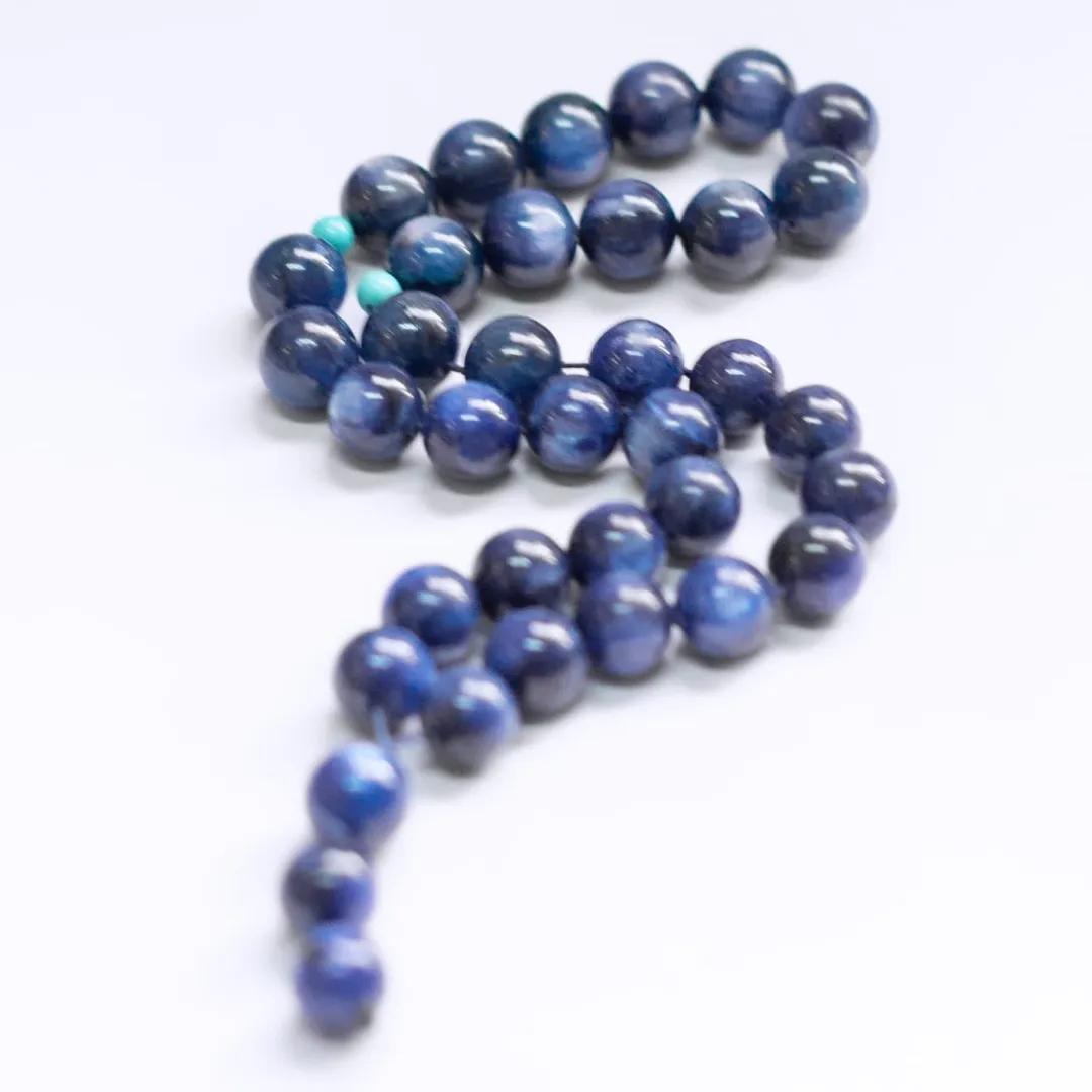 Blue Kyanite Rosary (33 Beads) - Aquarius Stones