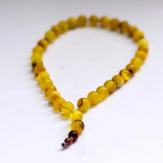 Amber Rosary – 33 Beads - Aquarius Stones