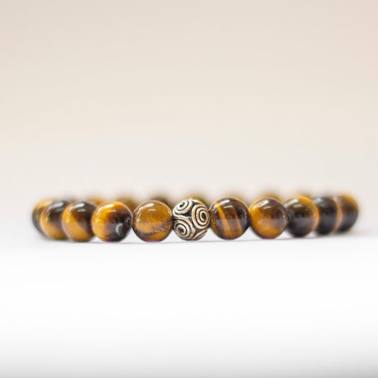 Tiger-Eye Bracelet β 8mm - Aquarius Stones