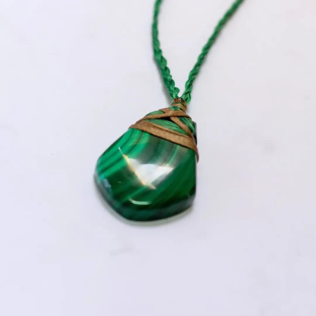 Malachite Toki Necklace - Aquarius Stones