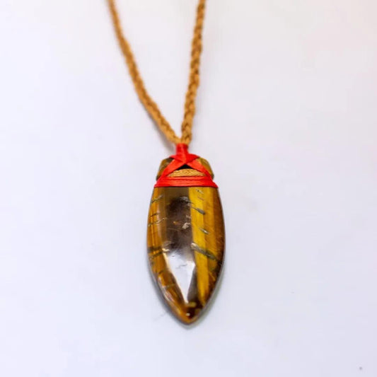 Tiger-Eye Toki Necklace - Aquarius Stones