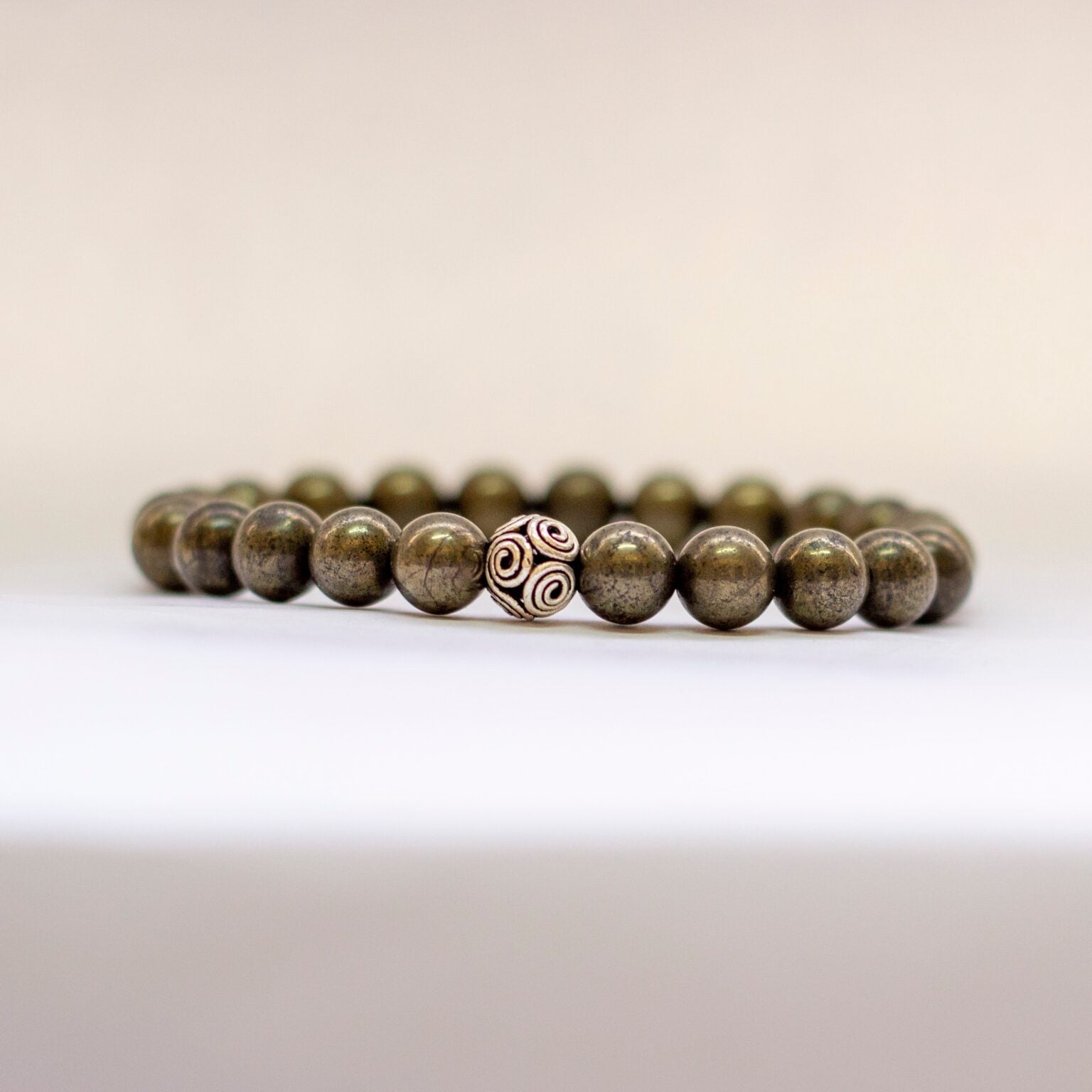 Pyrite Bracelet – 8mm - Aquarius Stones