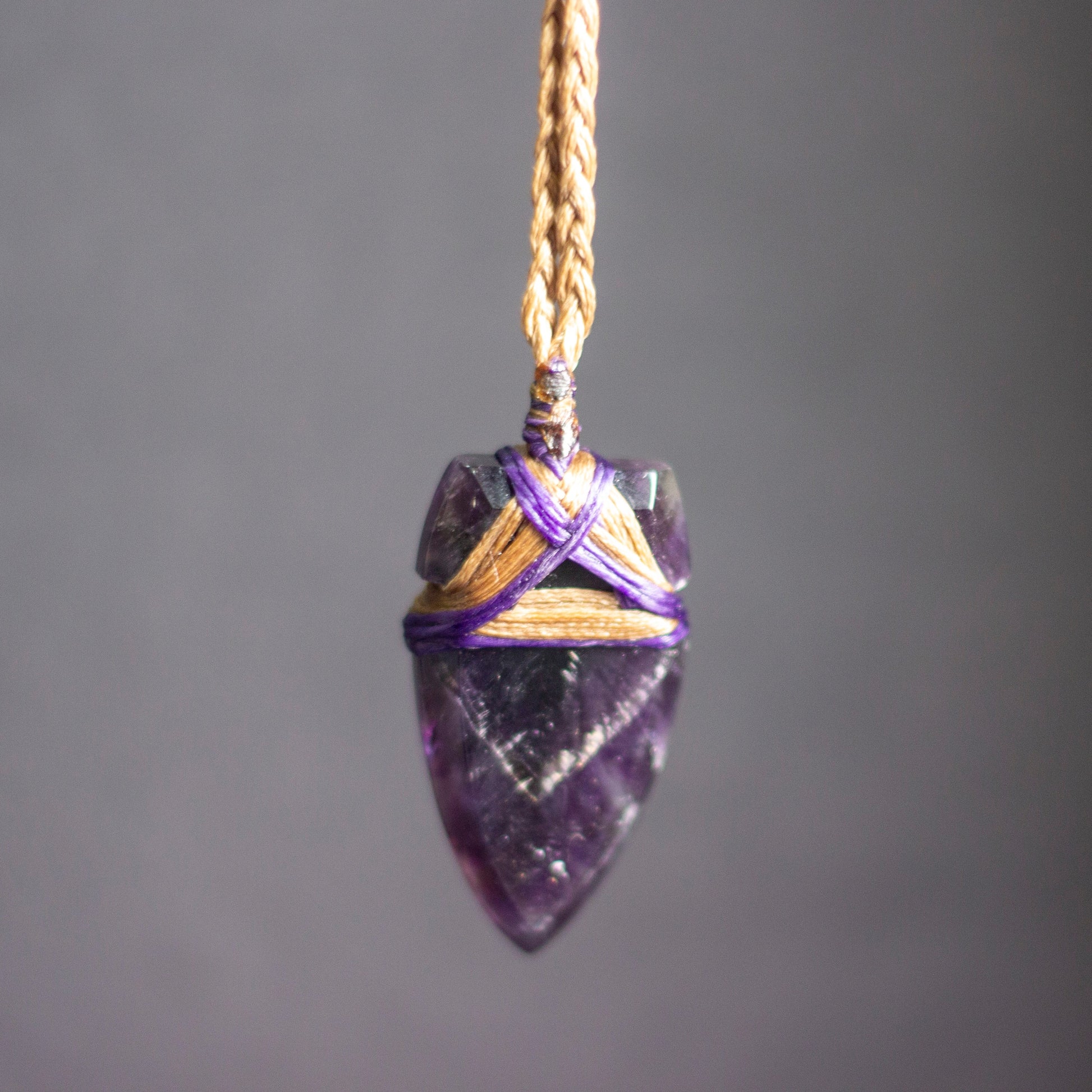 Amethyst Toki Necklace (Dark) - Aquarius Stones