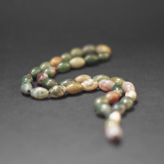 Moss Agate Rosary (33 Beads) - Aquarius Stones