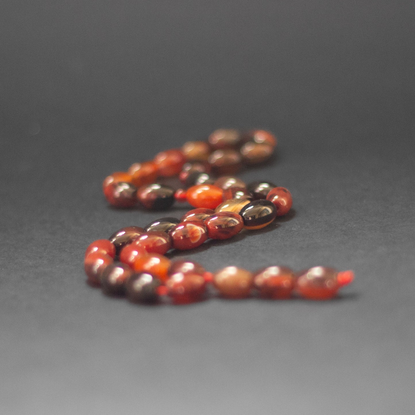 Carnelian Dark Rosary (33 Beads) - Aquarius Stones