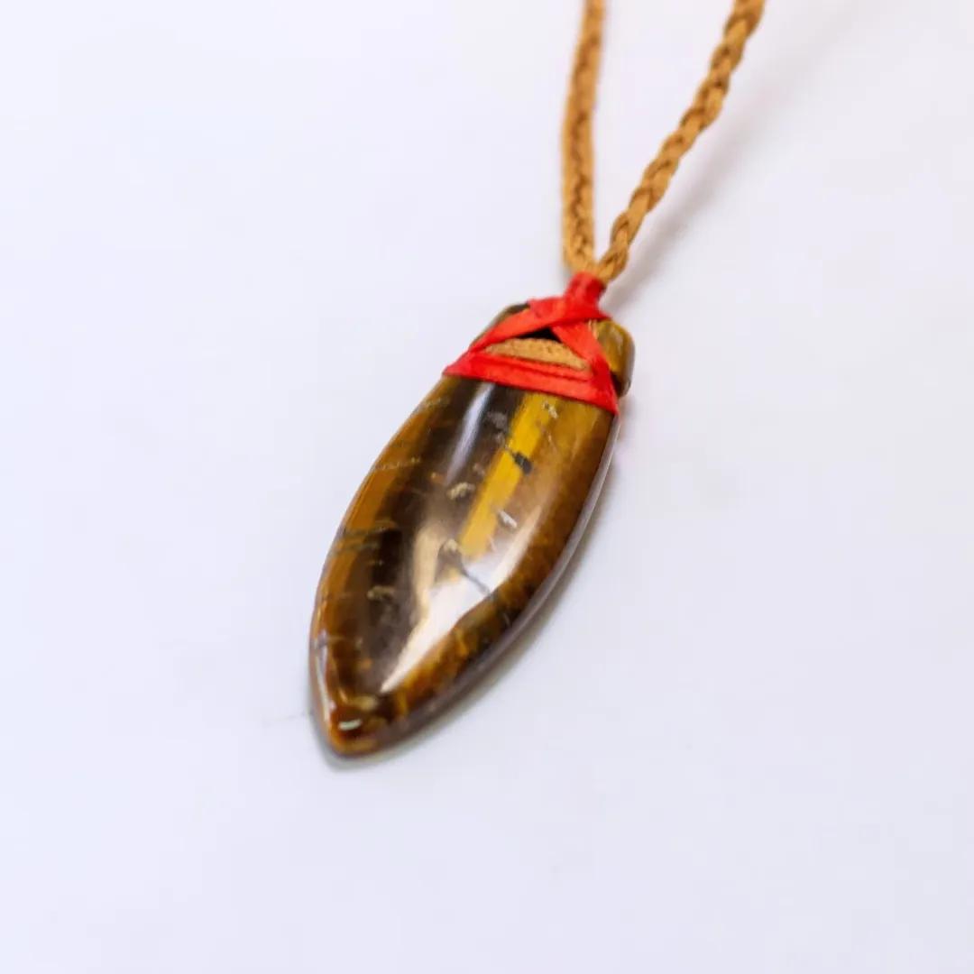 Tiger-Eye Toki Necklace - Aquarius Stones