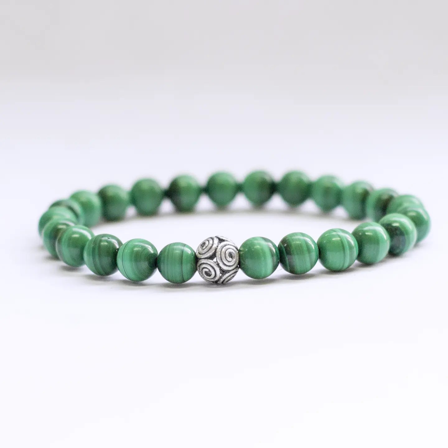 Malachite Bracelet – 8mm - Aquarius Stones