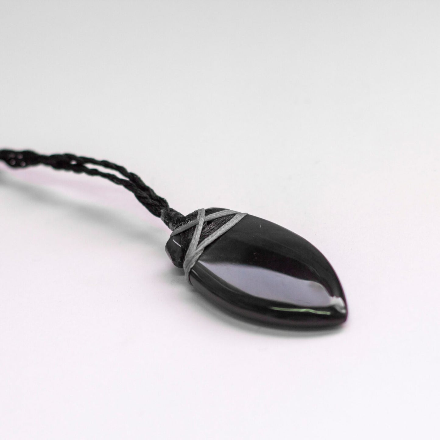 Obsidian Toki Necklace (Big) - Aquarius Stones