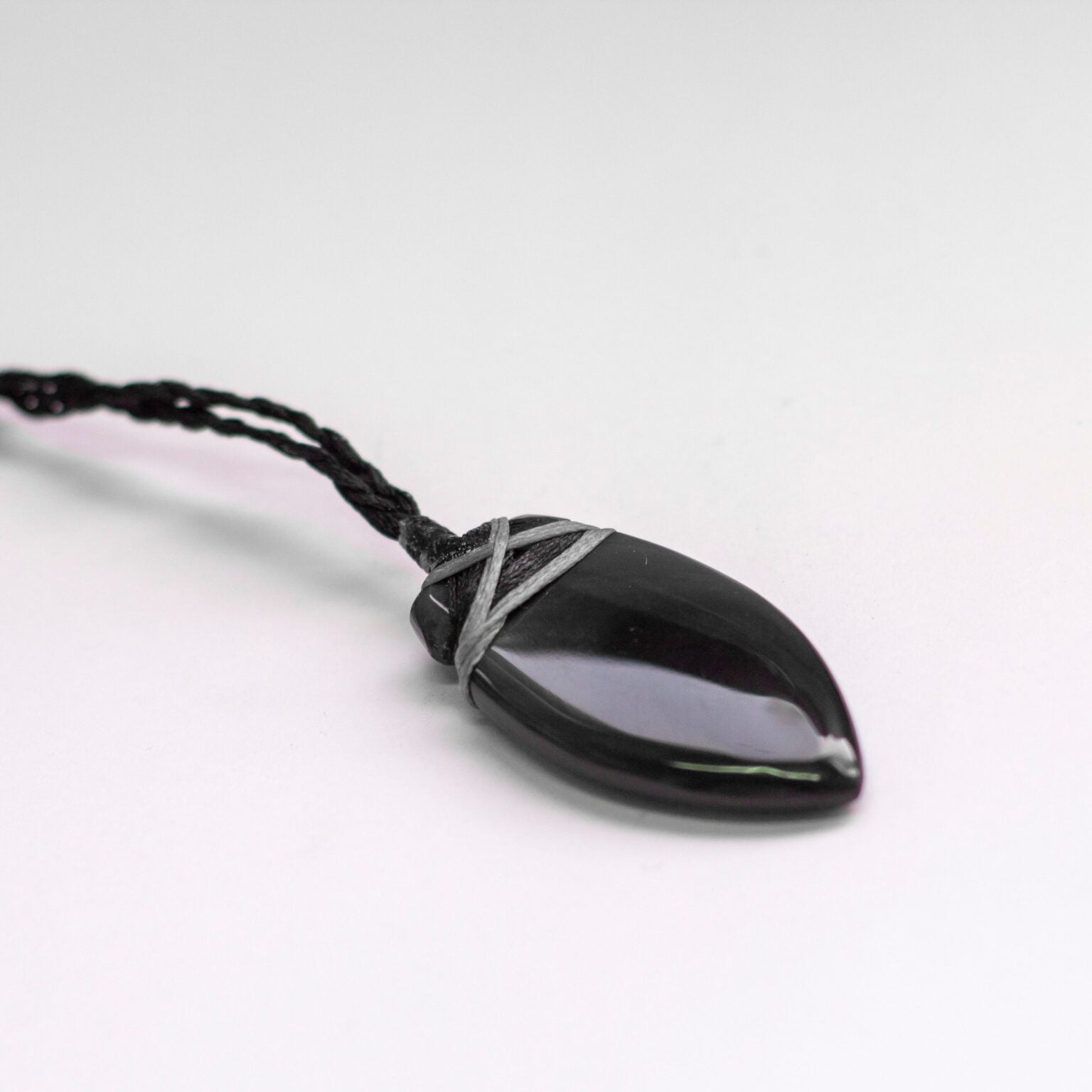 Obsidian Toki Necklace (Big) - Aquarius Stones