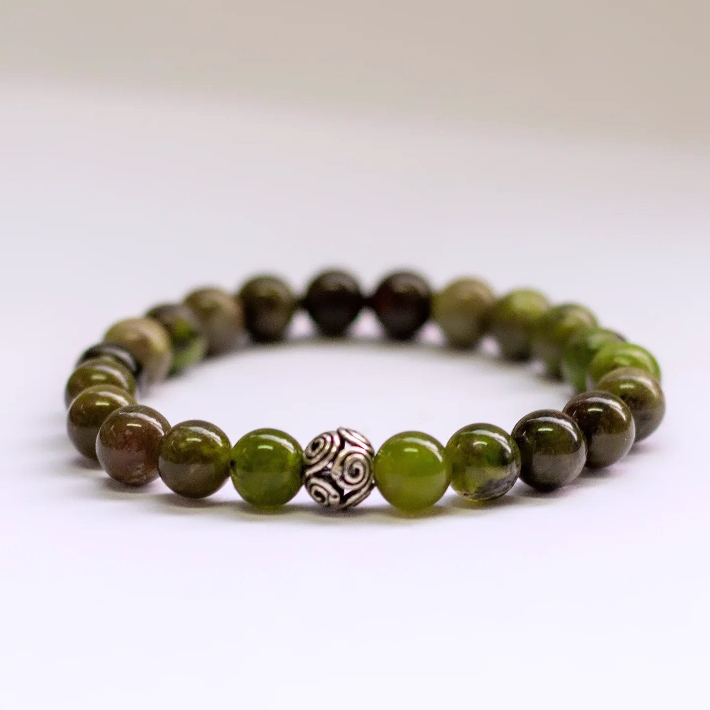 Burmese Jade Bracelet – 8mm - Aquarius Stones