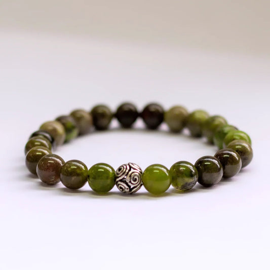 Burmese Jade Bracelet – 8mm - Aquarius Stones