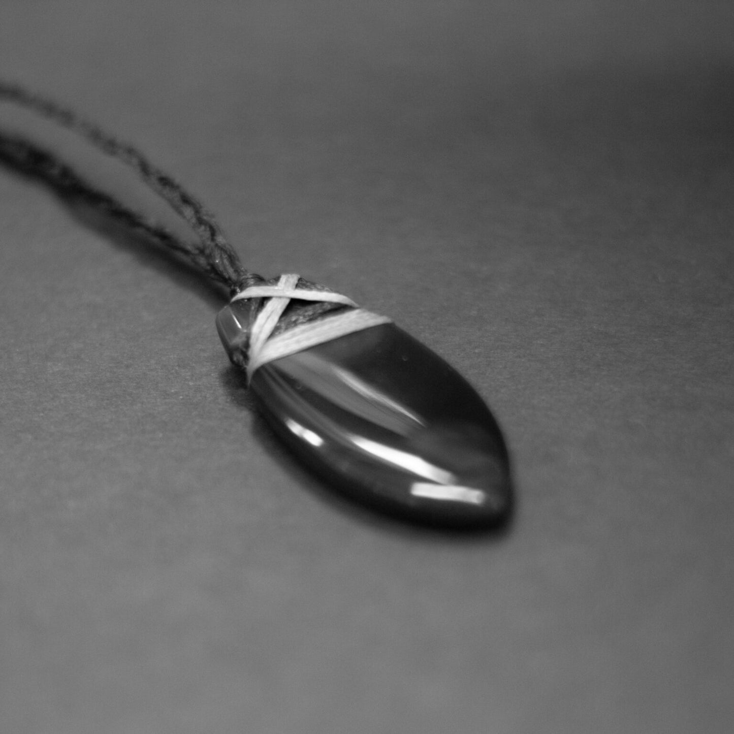 Obsidian Toki Necklace (Big) - Aquarius Stones