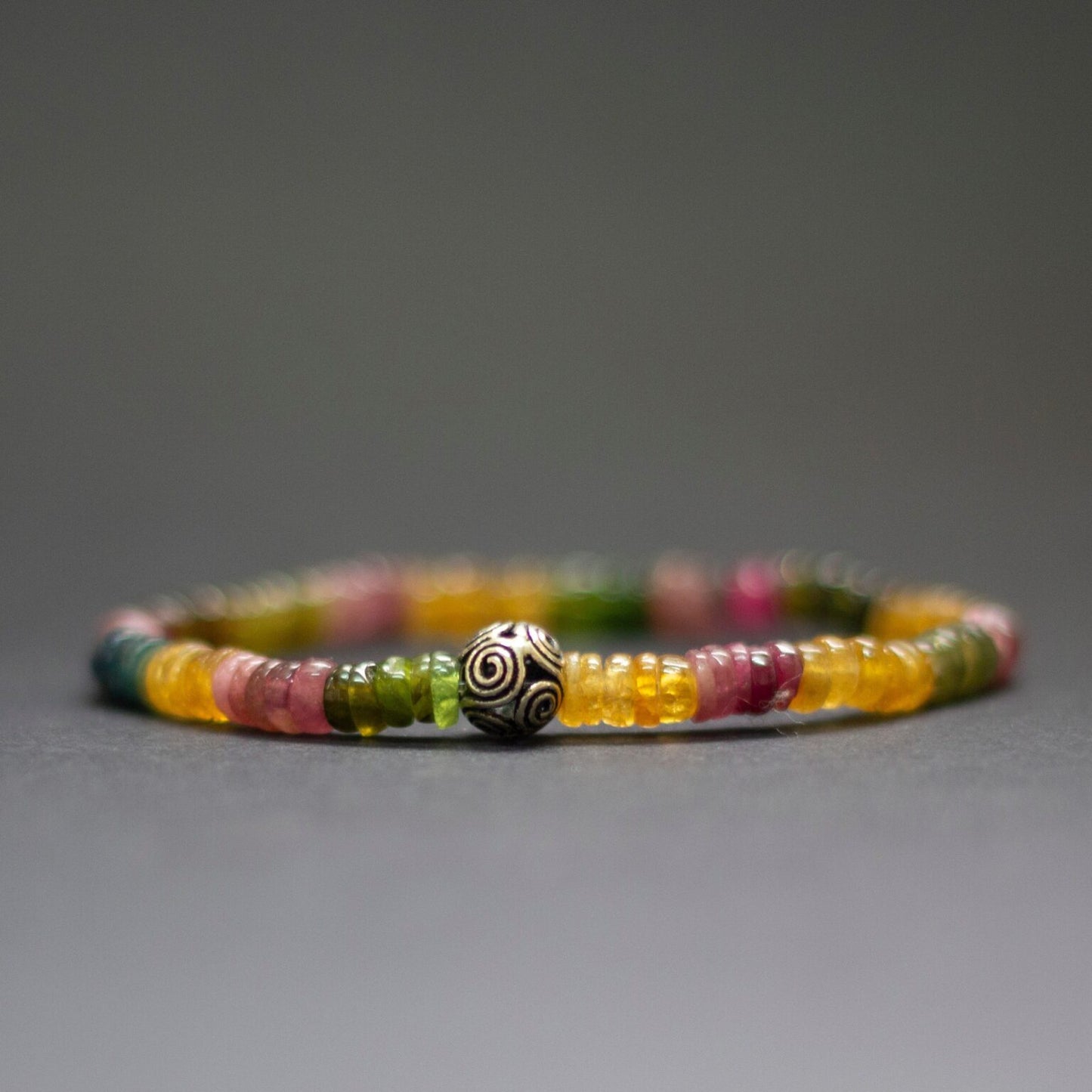 Multicolor Tourmaline Bracelet – 6mm - Aquarius Stones