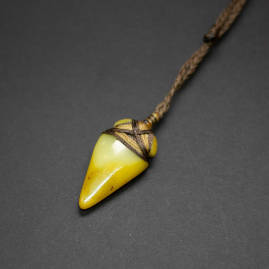 Amber Toki Necklace - Aquarius Stones