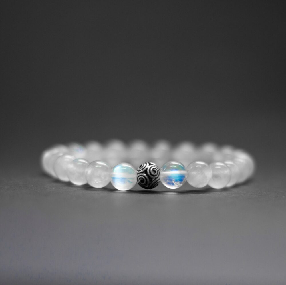 Moonstone Bracelet - 8mm - Aquarius Stones