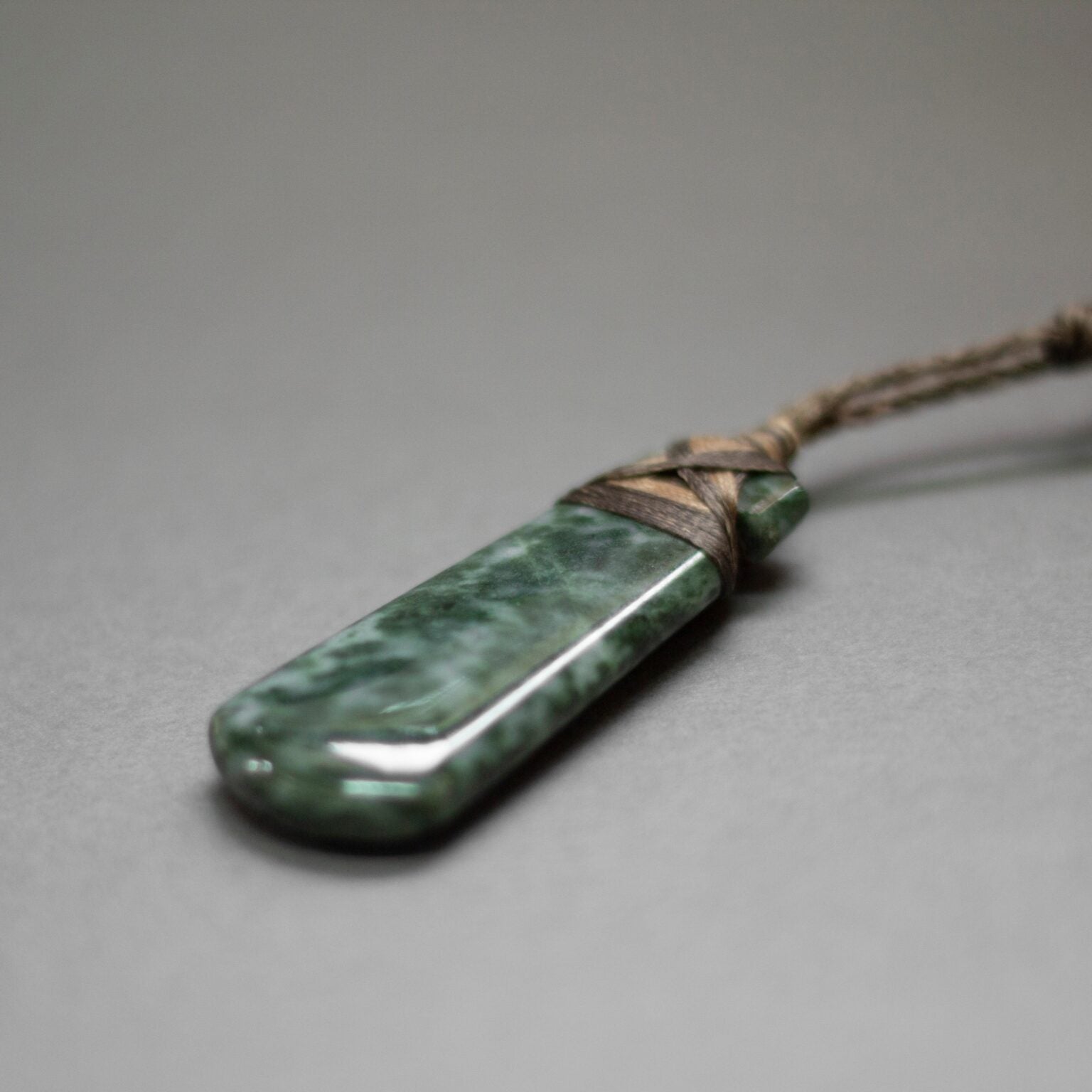 Qinghai Jade Toki Necklace - Aquarius Stones