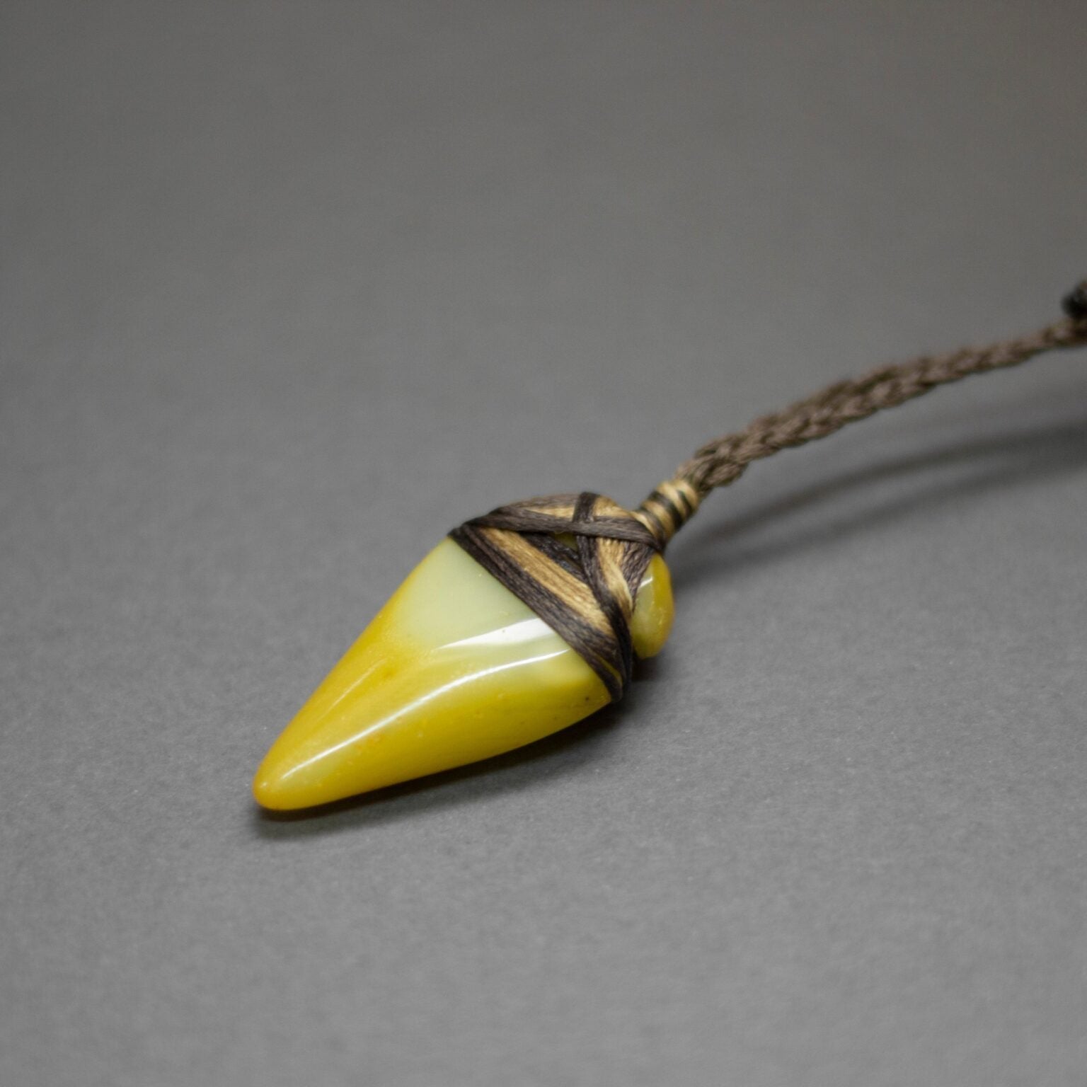 Amber Toki Necklace - Aquarius Stones