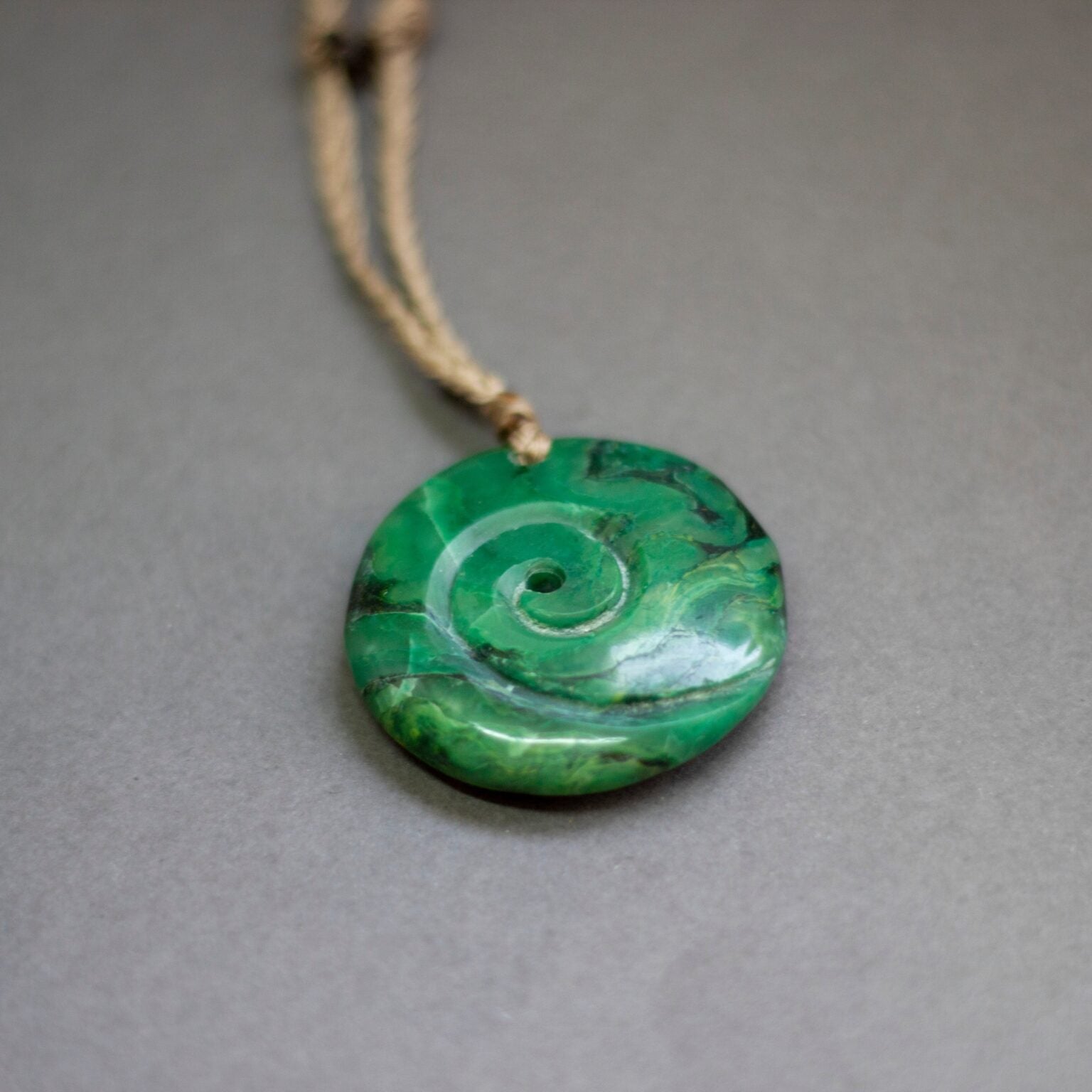 Jade Koru Necklace - Aquarius Stones