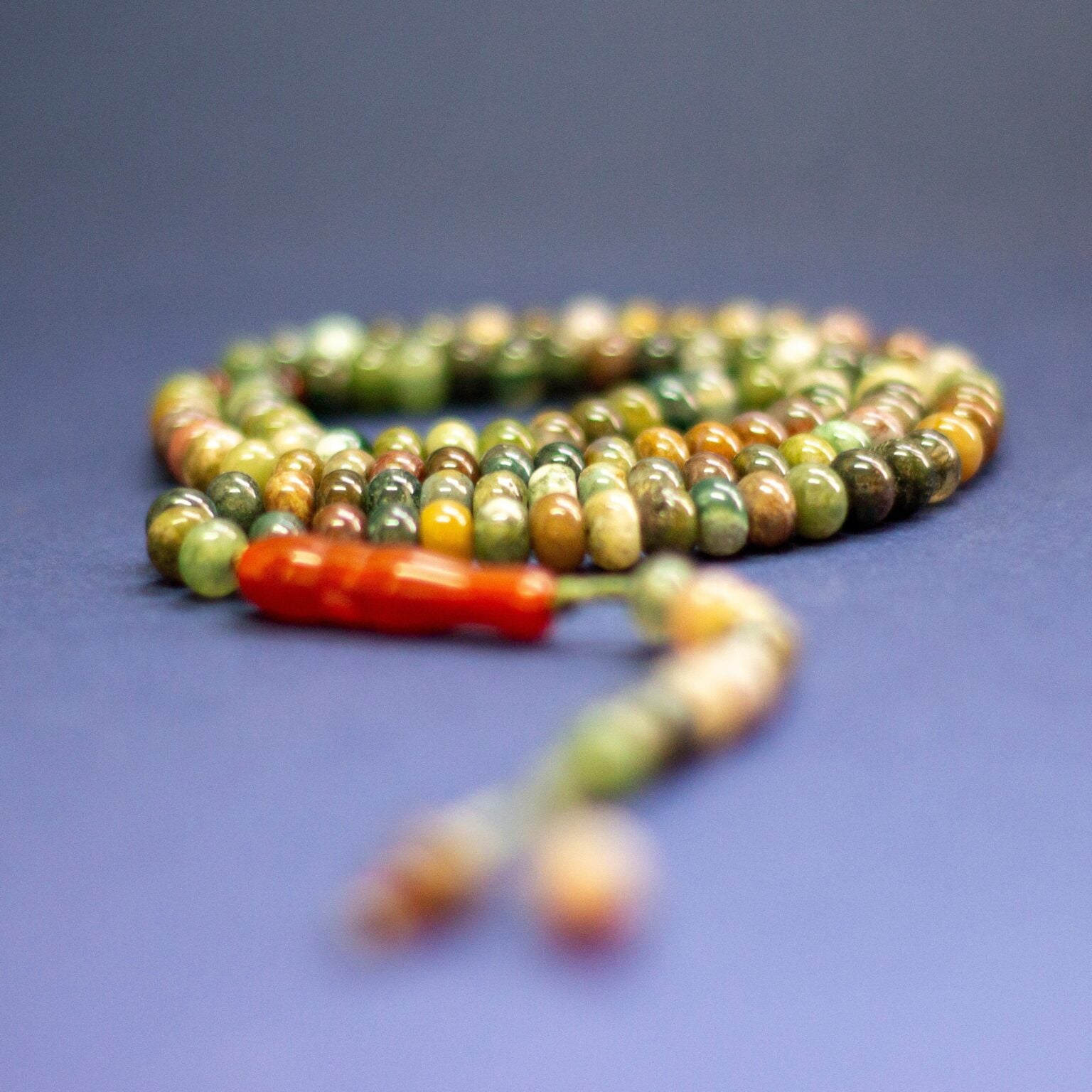 Moss Agate Rosary 6mm (100 Beads) - Aquarius Stones