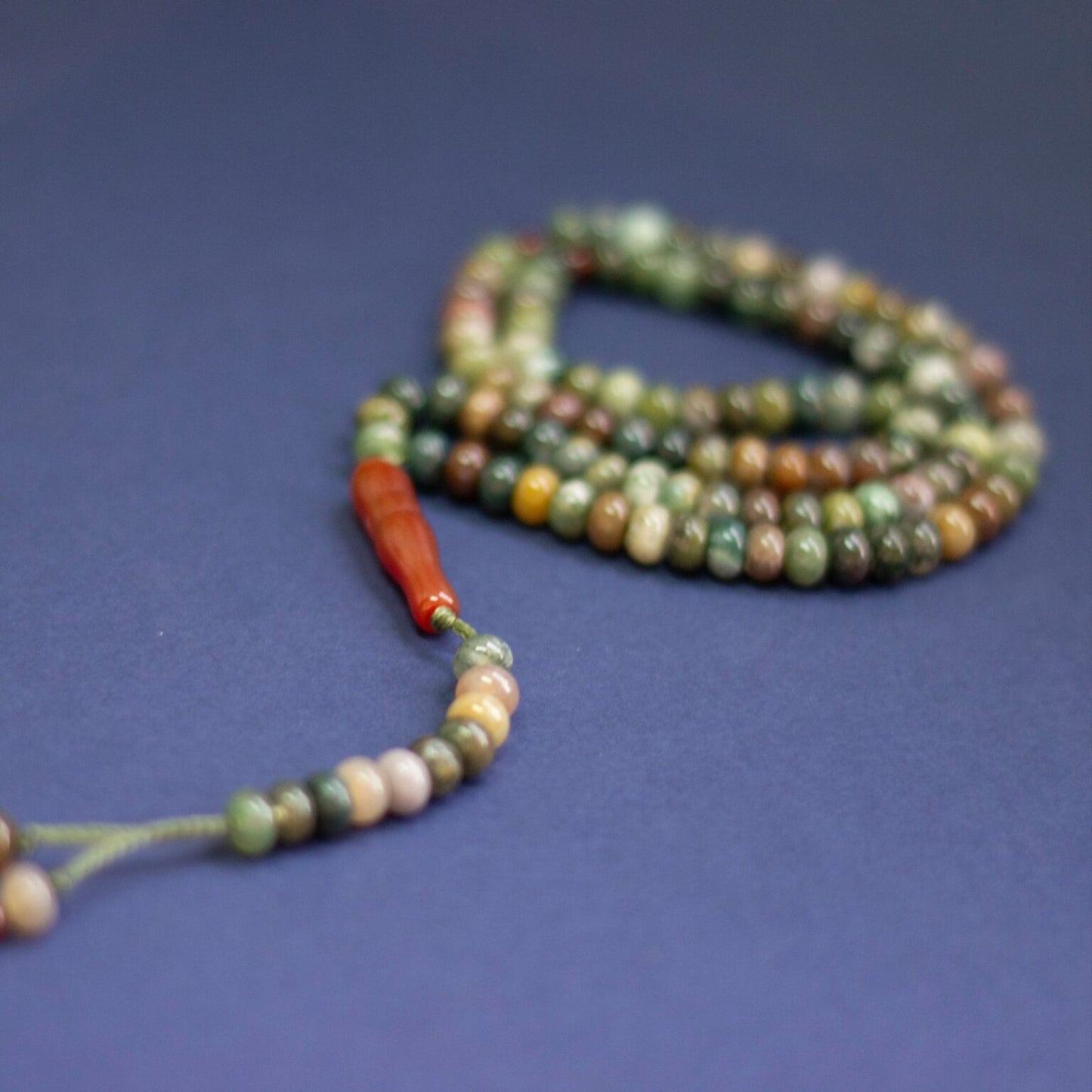 Moss Agate Rosary 6mm (100 Beads) - Aquarius Stones