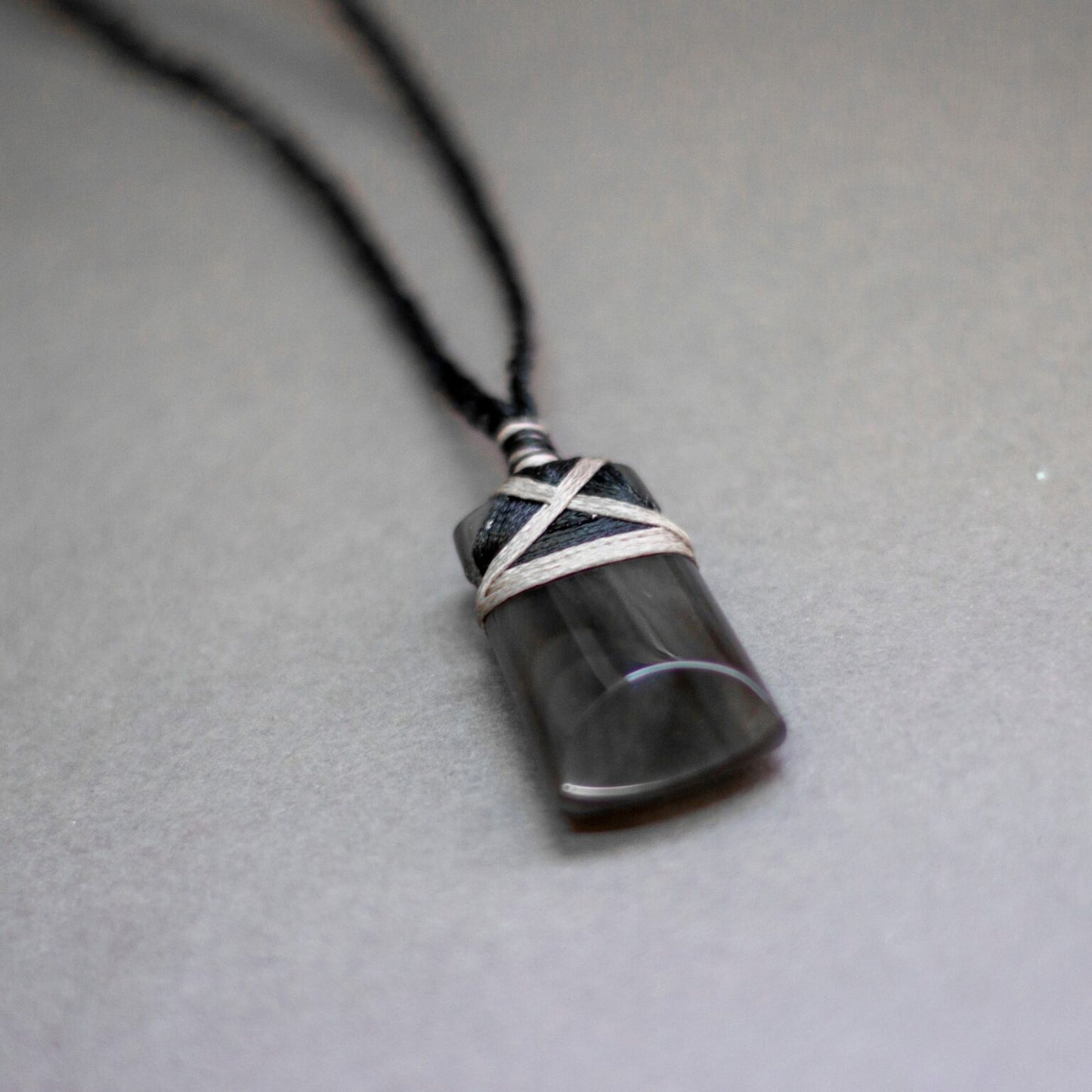 Obsidian Toki Necklace (Small) - Aquarius Stones
