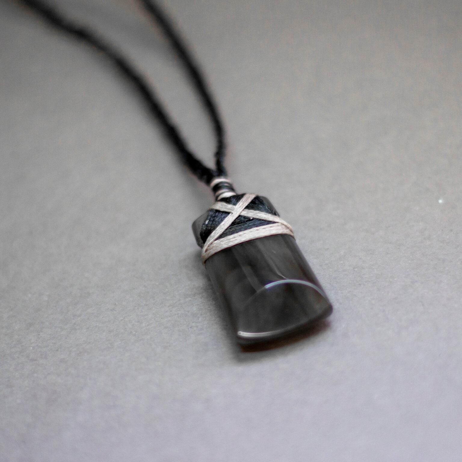 Obsidian Toki Necklace (Small) - Aquarius Stones