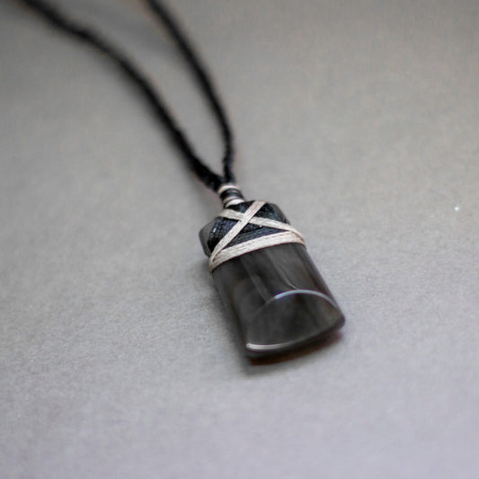 Obsidian Toki Necklace (Small) - Aquarius Stones
