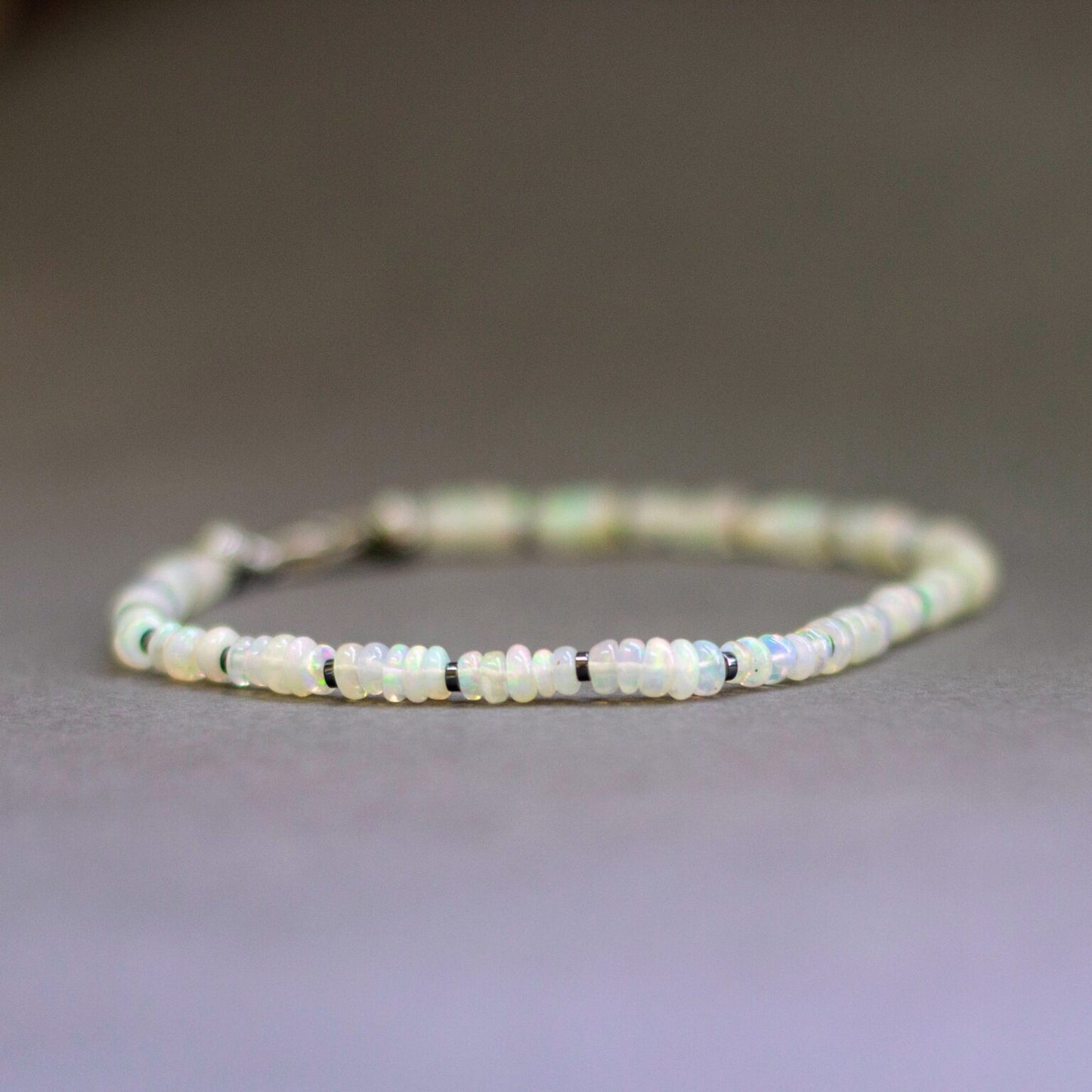 Opal Bracelet 4mm – Pulse Collection - Aquarius Stones