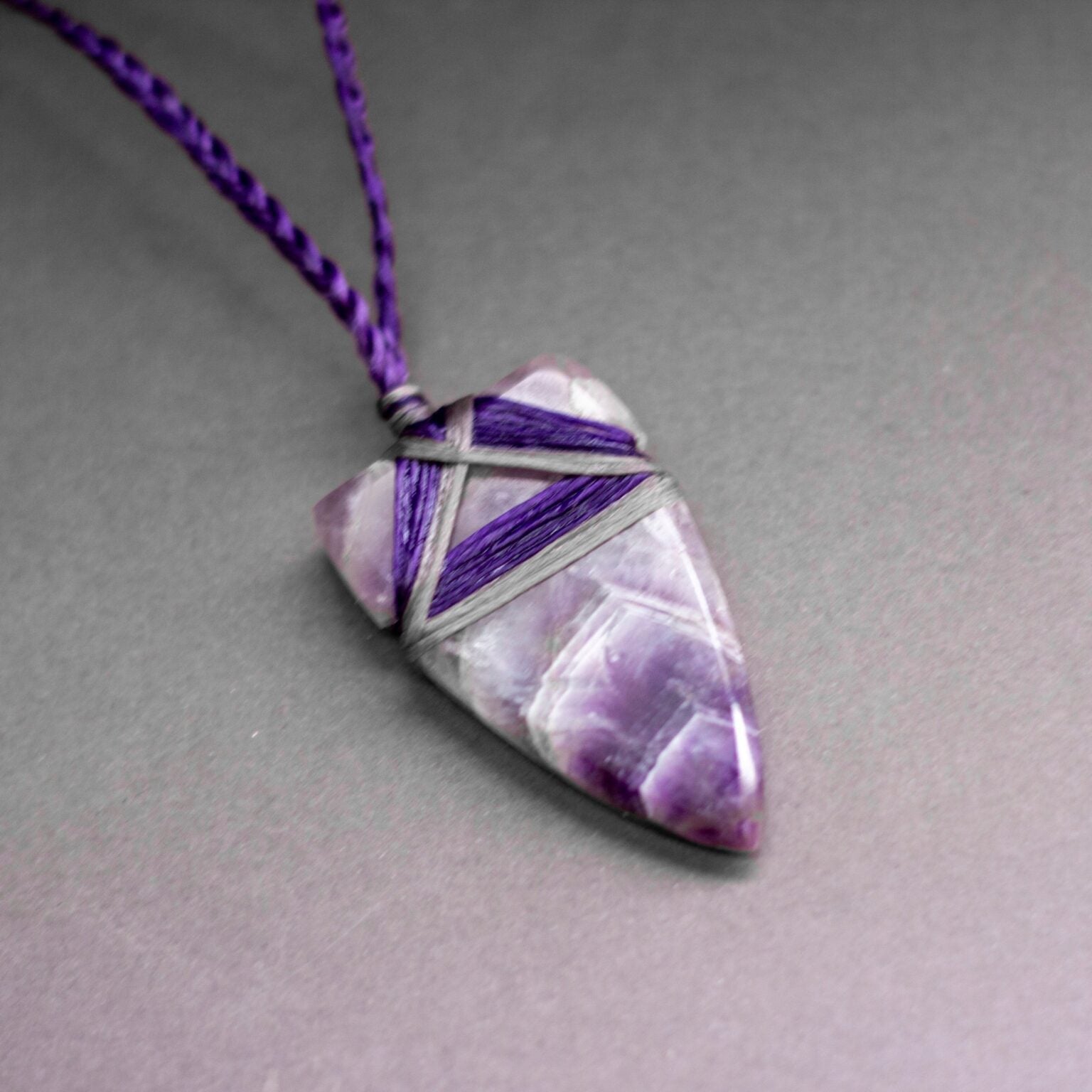 Amethyst Toki Necklace (Light) - Aquarius Stones