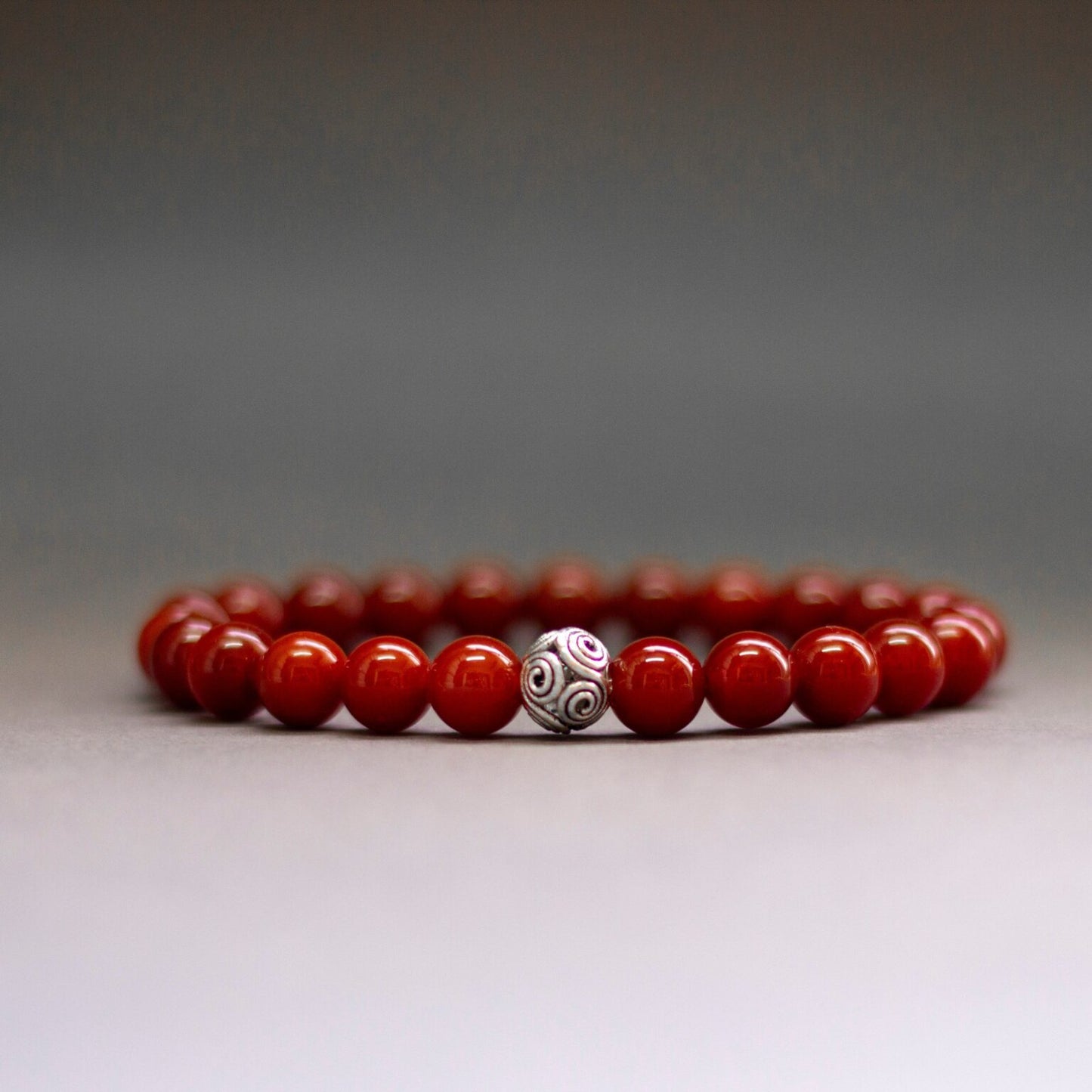 Carnelian Bracelet – 8mm (opaque) - Aquarius Stones