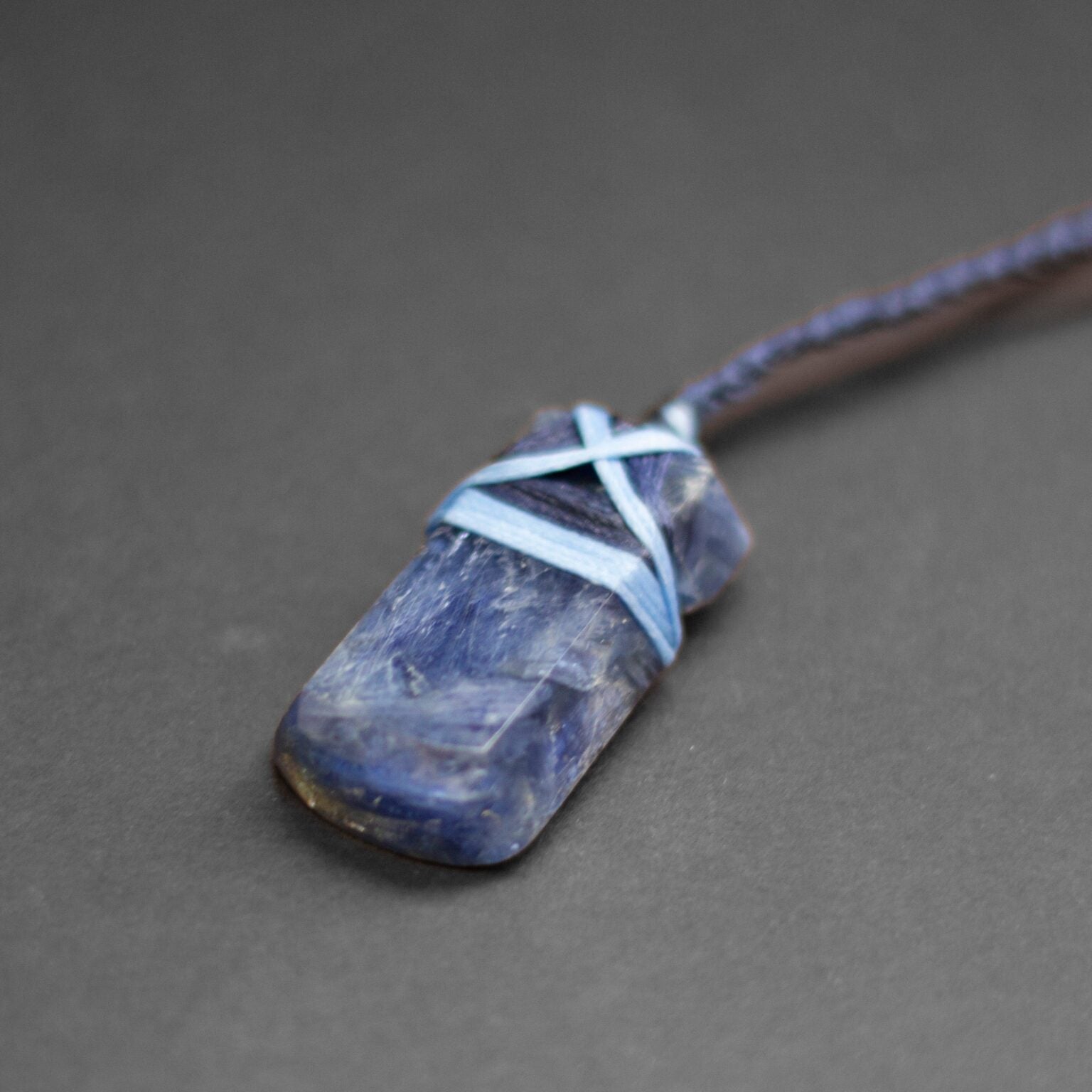 Blue Kyanite Toki Necklace - Aquarius Stones