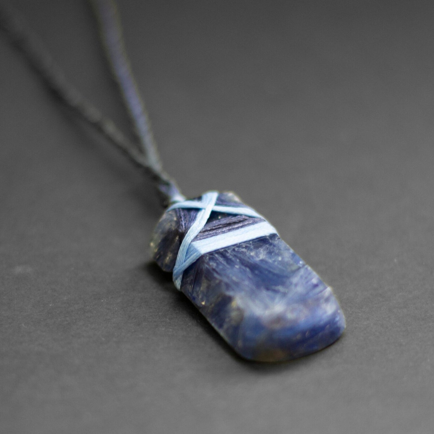 Blue Kyanite Toki Necklace - Aquarius Stones