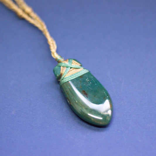 Moss Agate Toki Necklace - Aquarius Stones