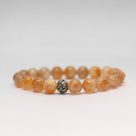 Rainbow Sunstone Bracelet 9mm - Aquarius Stones