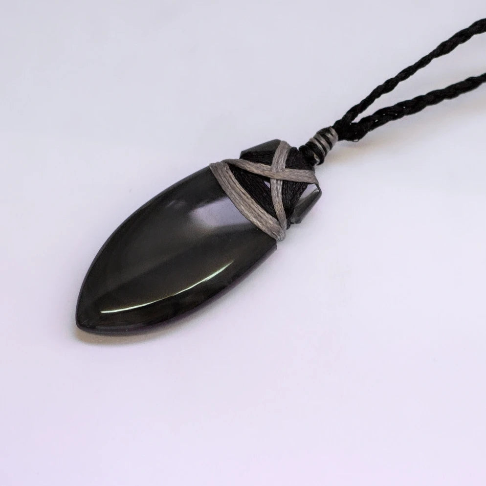 Obsidian Toki Necklace (Big) - Aquarius Stones