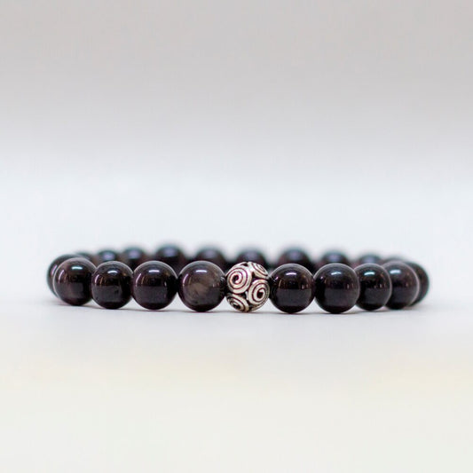 Black Tiger-Eye Bracelet - Aquarius Stones