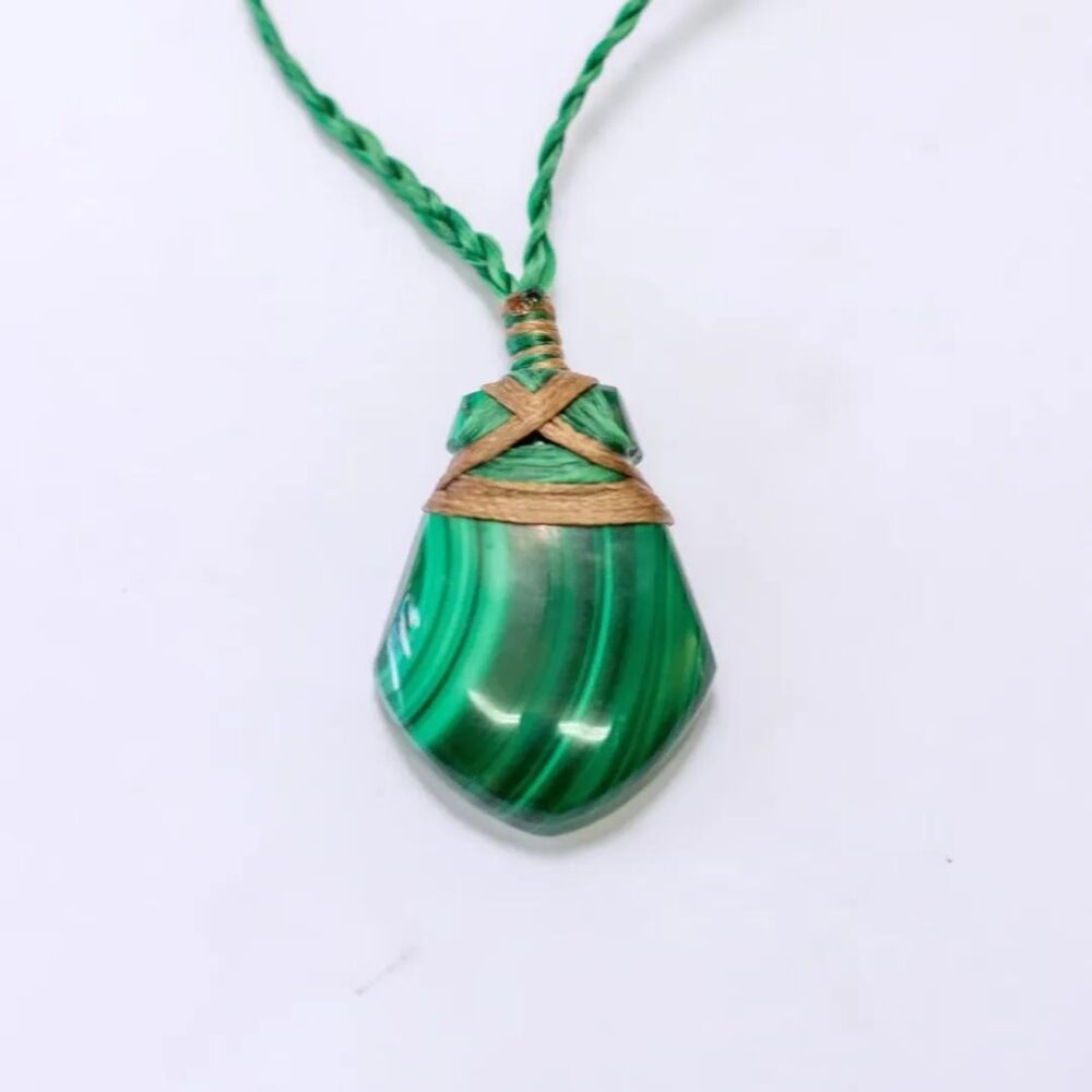 Malachite Toki Necklace - Aquarius Stones