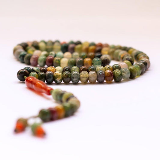 Moss Agate Rosary 6mm (100 Beads) - Aquarius Stones