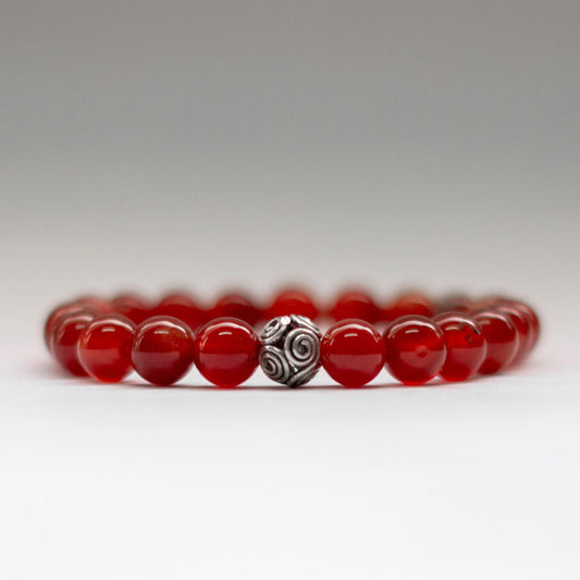 Carnelian Bracelet – 8mm - Aquarius Stones