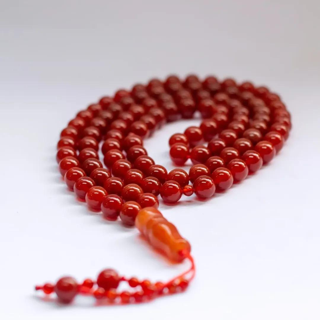 Carnelian Rosary (100 Beads) - Aquarius Stones